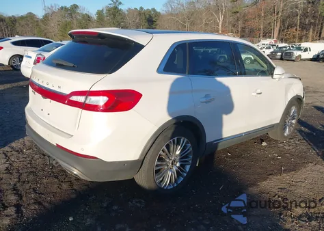 2017 Lincoln Mkx Reserve z USA, uszkodzony, nr VIN 2LMPJ6LR1HBL15408